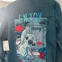 Disney store denim stitch jacket