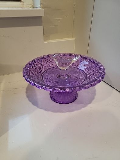 Glass birdbath