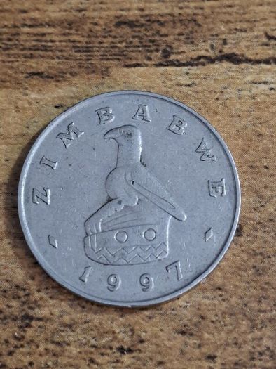 Zimbabwe 1997, 50 Cents Coin - free standard postage