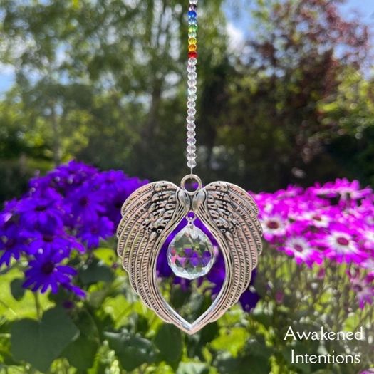 Suncatchers, Crystal, Gemstone, Birthstone, Guardian Angel Sun Catchers