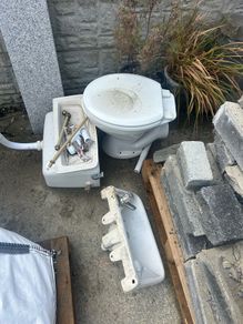 Toilet and basin