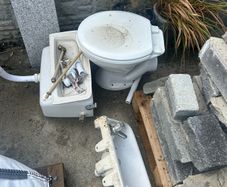 Toilet and basin