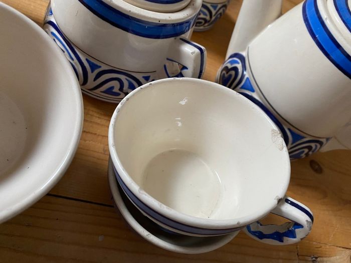Antique Quimper Coffee/Tea set