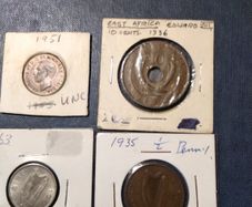 Six  Assorted Coins