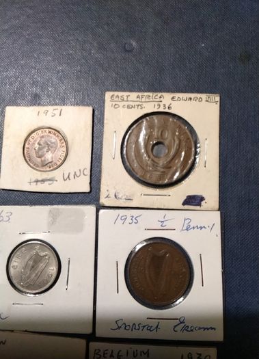 Six  Assorted Coins