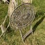 vintage cast Iron Lady Jane folding chairs Image 7