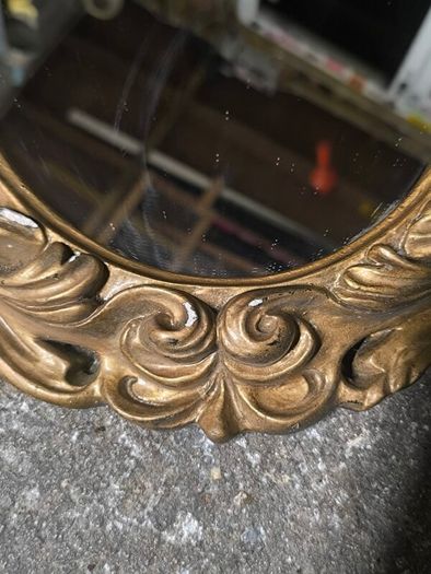 vintage oval mirror