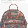 Signare Tapestry Casual Backpack with William Morris Design (Strawberry Thief Red) Image 6