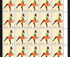 1980 Ireland Irish Music & Dance Commemorative Stamps Block of 30 Mint Never Hinged (MNH)