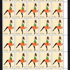1980 Ireland Irish Music & Dance Commemorative Stamps Block of 30 Mint Never Hinged (MNH)