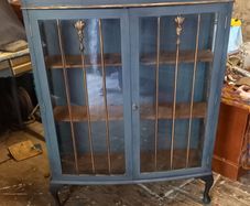 Victorian glass cabinet
