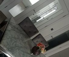 Marble table with 4 Chairs and Bench to match