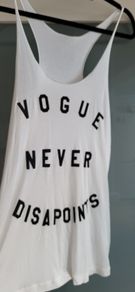 PINK WOMAN - Vogue Never Dis-A-Points vest - Sz S (Fit 8-12 UK) Bnwt Rrp 39
