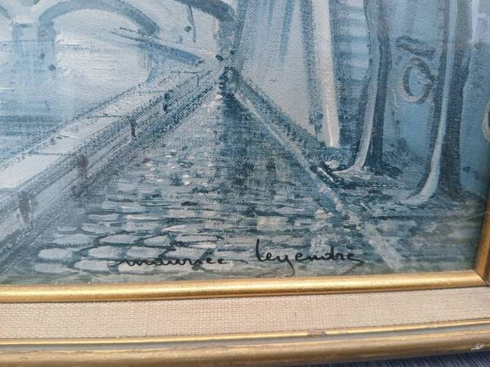 Vintage Paris de Notre Dame lithograph Print