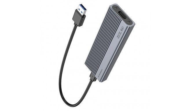 HOCO enclosure for M.2 SATA SSD drives M key B+M key up to 4TB USB A USB3.2 / 6GBps HB47 Metal