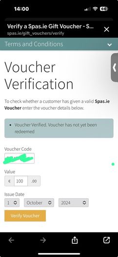 Spas.ie Voucher 100 euros