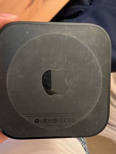 Apple TV (Model A1378) with Original Aluminium Remote