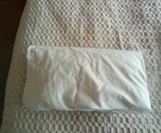 White cotton double fitted sheet
