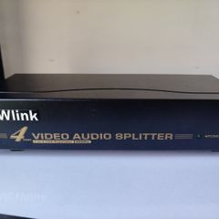 newlink 4 port video audio splitter