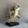 Mask Sculpture On Stand- Polished Bronze Image 2