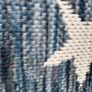 Ex display limited edition 200cm x 300cm navy and white star print indoor/outdoor rug Image 7