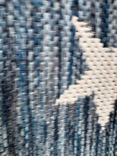 Ex display limited edition 200cm x 300cm navy and white star print indoor/outdoor rug