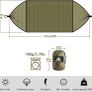 NEW SALE | Travel Bug Net Camping Hammock | 300kg Load Capacity,| 2 x Premium Carabiners,4 x Nylon Slings Included | For Outdoor Indoor Garden Image 4