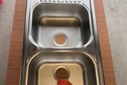 Kitchen sinks. Stainless steel Italian branded
