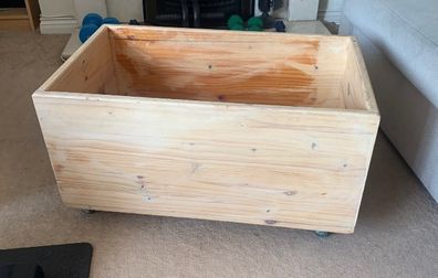 wooden toy box