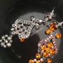 Beautiful crystal drop earrings.  Mickey London brand. Image 3