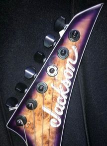 Jackson guitar tuners machine heads black 6 line
