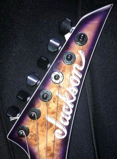 Jackson guitar tuners machine heads black 6 line