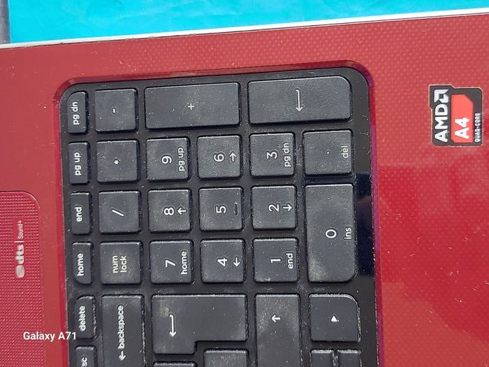 HP Pavillion, Red, AMD A4-5000 APU wiyj Radeo HD Graphics, 1.5GHz,  4GB Ram, 700GB HDD, Windows 10, Microsoft Edge, Chrome