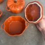 Staub pumpkin casserole dish stoneware x 4 Image 3