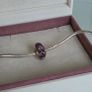 Pandora purple ladybug murano glass charm in great condition Image 7