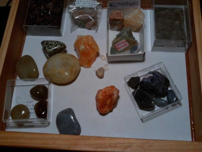 rocks, fossils, minerals