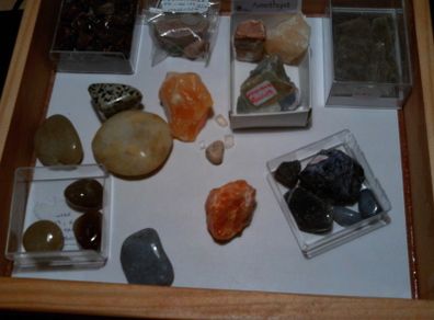 rocks, fossils, minerals