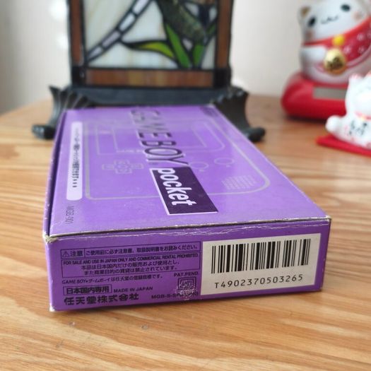 Boxed Atomic Purple Nintendo Game Boy Pocket Gameboy.