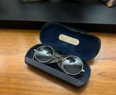 Antique Side Shielded Motorist Glasses by J.Gilbert Cork