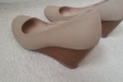 Cream Wide Fitting Wedge Heel