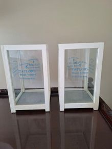Pair of nautical themed decorative candle holders