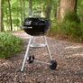 Compact Kettle Charcoal Barbecue (2026 version), 47 cm Cooking Surface, Tripod Stand with Wheels, Heat Resistant, Rustproof Design, Chrome Plated Three Layer Grate Image 10