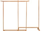Clothes Racks 2 pcs Solid Oak Wood