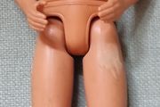 Vintage 1968 Mattel Ken Doll with Rooted Brown Hair, Blue Eyes