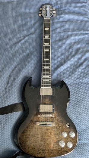 Epiphone SG Modern Figured Trans Black Fade - Electric Guitar