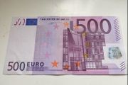 Vintage 500 Euro Banknote