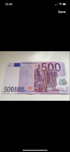 Vintage 500 Euro Banknote
