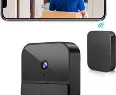 BETTERMO M1 Wireless Video Doorbell with Camera, 1080P WiFi Security Camera with Built-in Battery, 2.4G WiFi Video Doorbell with Night Vision / 2-Way Audio / Supports SD Card Storage with Chime