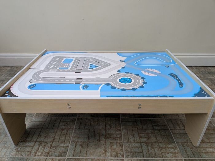 Wooden Train Set Table