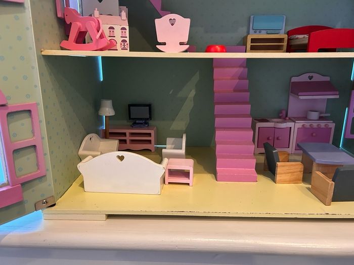 Large wooden dolls house